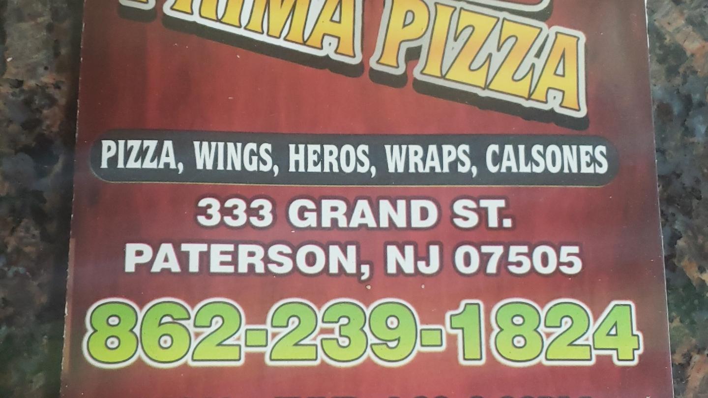 Prima Pizzeria Menu